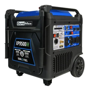 duromax 9,500 watt portable dual fuel inverter generator – quiet, low thd