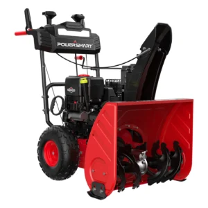 powersmart 24″ 208cc two stage electric start gas snow blower – ds7124