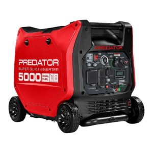 predator 5000 watt dual fuel super quiet inverter generator with remote start and co secure technology