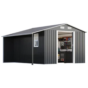 ironbay 10.6 x 10.3 ft outdoor storage shed